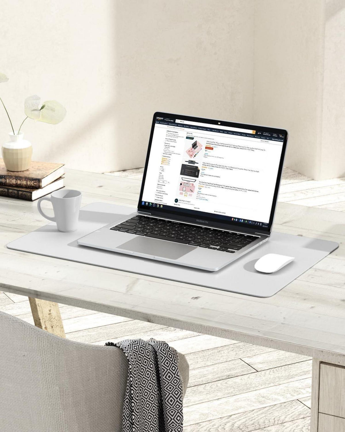 Großes Office Mousepad Schreibtischunterlage Leder