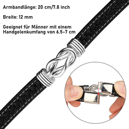 Herren Lederarmband Ich Liebe Dich Geschenk Männer