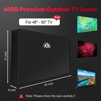 Outdoor TV Abdeckung 48-50 Zoll, Wasserdicht & UV-Schutz
