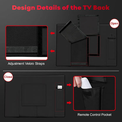Outdoor TV Abdeckung 48-50 Zoll, Wasserdicht & UV-Schutz