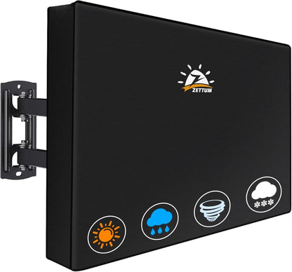 TV Abdeckung für 40-43 Zoll Fernseher wasserdicht 600D Oxford Schwarz