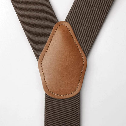 Herren Hosenträger X-Form mit 4 starken Metallclips, verstellbar