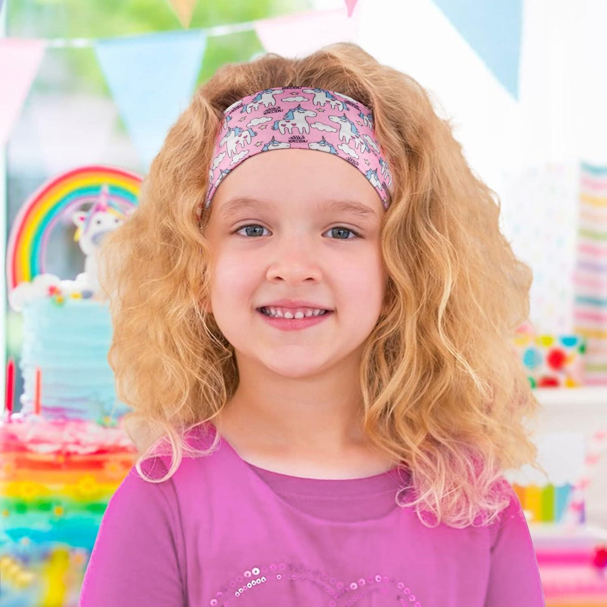 Stirnband Mädchen Einhörner Haarreif Haarschmuck Sport 5 Stile