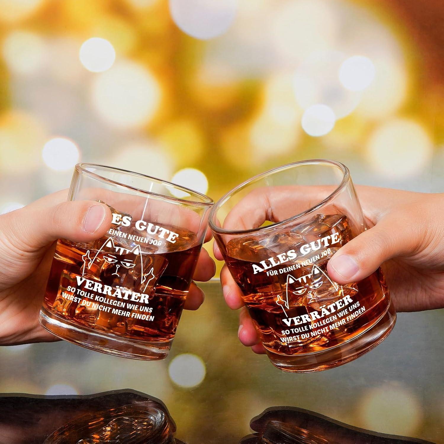 Whiskeyglas Abschiedsgeschenk Kollegen Neu Job 300ML