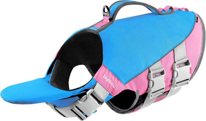 Hund Schwimmweste Rettungsweste Reflektierend Auftrieb Blau Rosa XL