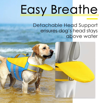 Hund Schwimmweste Einstellbare Rettungsweste Reflektierende Auftrieb