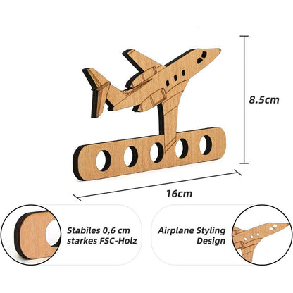 Geldgeschenk Holz Flugzeug - Originelles Geschenk für Reisen