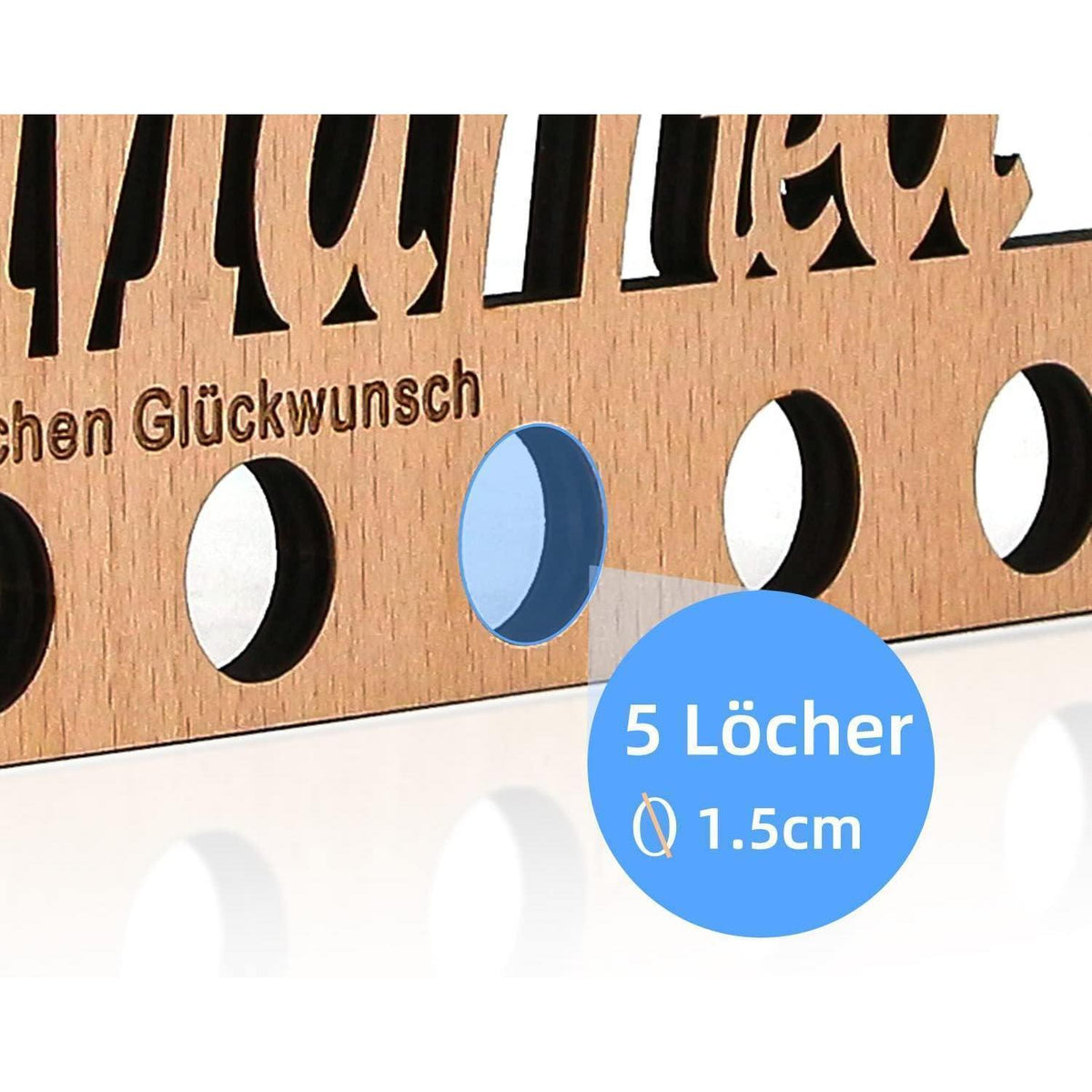Geldgeschenk Holz Flugzeug - Originelles Geschenk für Reisen