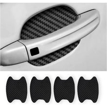 4er Set Carbon Fiber Auto Türgriff Schutzfolie Schwarz