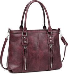 Große Kapazität Leder Henkeltasche Damen Schultertasche Umhängetasche