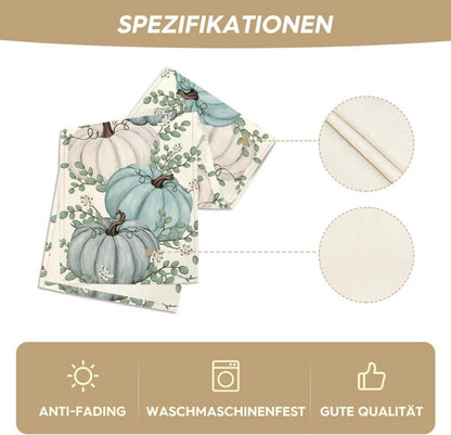 Herbst Tischläufer Blau Kürbisse 40x180 cm - Party Dekor