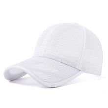 Sommer Baseball Cap Herren Damen Mesh Atmungsaktiv XL Weiß