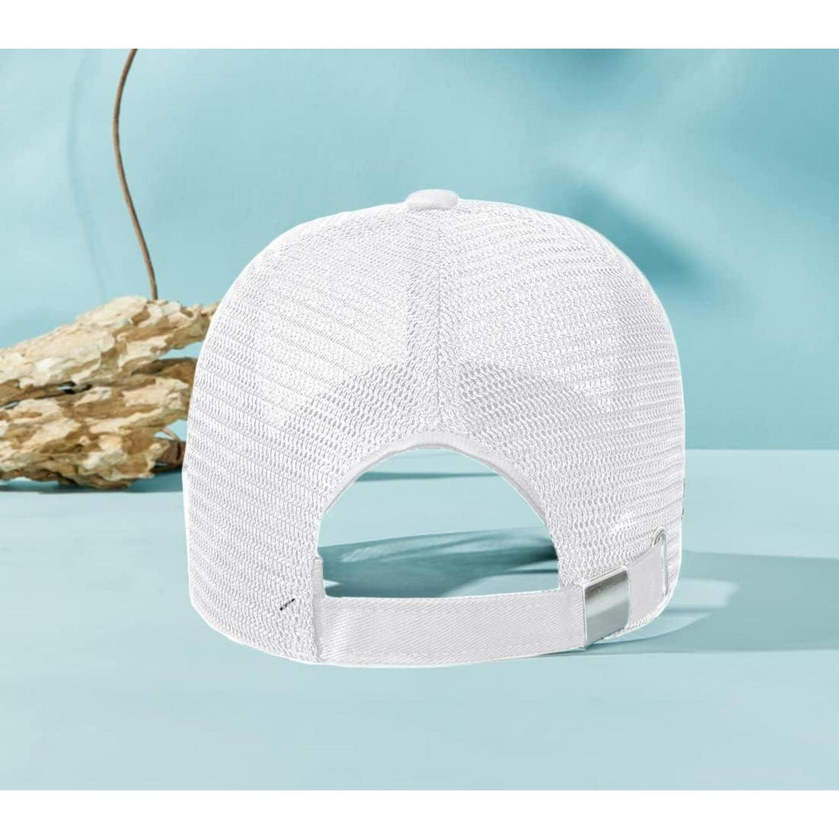Sommer Baseball Cap Herren Damen Mesh Atmungsaktiv XL Weiß