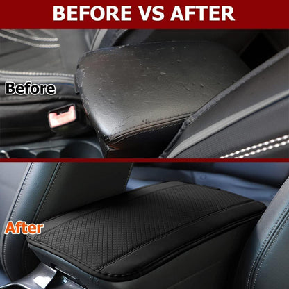 Leder Armlehnenkissen Mittelkonsole Autos Schwarz