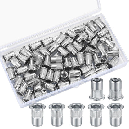 60 Stk M6 Nietmuttern Edelstahl Sortiment mit Box