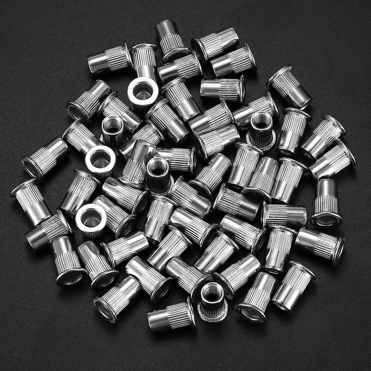 60 Stk M6 Nietmuttern Edelstahl Sortiment mit Box
