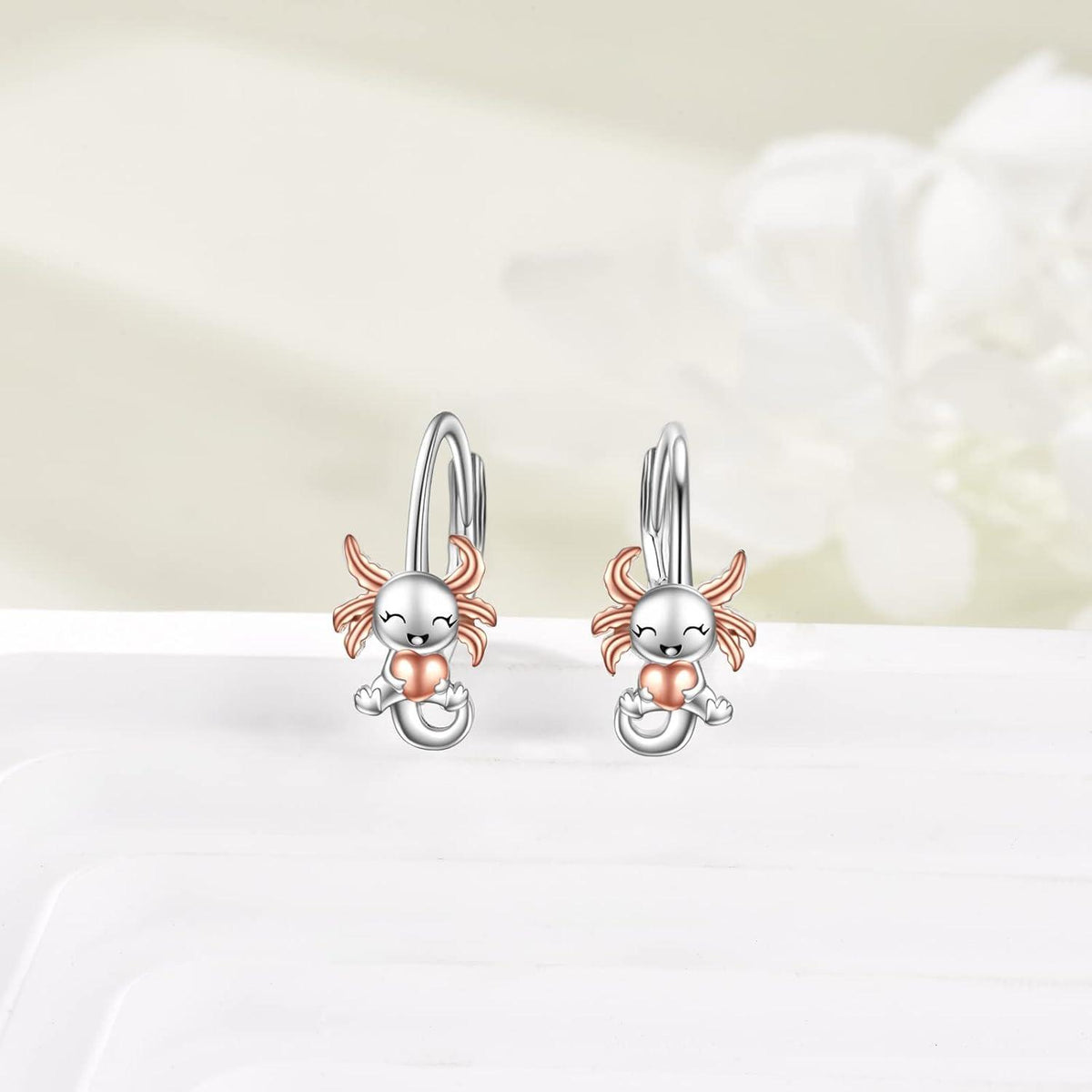 925 Silber Einhorn Faultier Axolotl Ohrringe für Damen