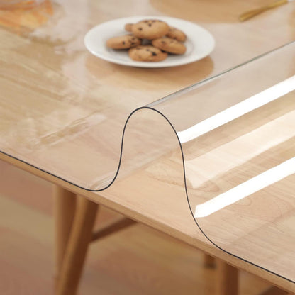 Transparente Tischfolie 100x200cm | 3mm PVC Tischdecke Klar