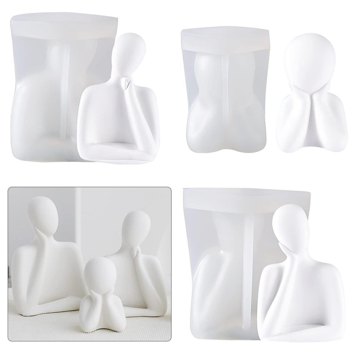 3er Set Kerzenformen Silikon – Gießformen für Duftkerzen & mehr