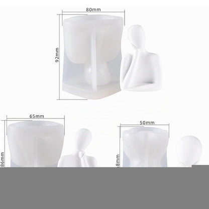 3er Set Kerzenformen Silikon – Gießformen für Duftkerzen & mehr