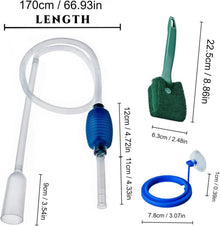 Aquarium Reinigungsset mit Mulmsauger und Zubehör