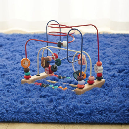 Weicher Hochflor Shaggy Teppich 200x300 cm Blau