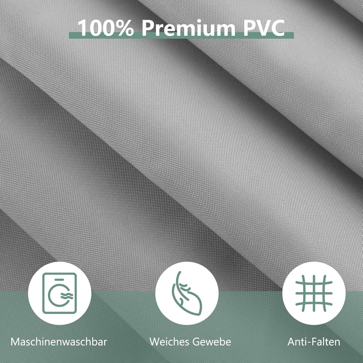 Duschvorhang Anti-schimmel Wasserdicht 120x180 PVC Grau