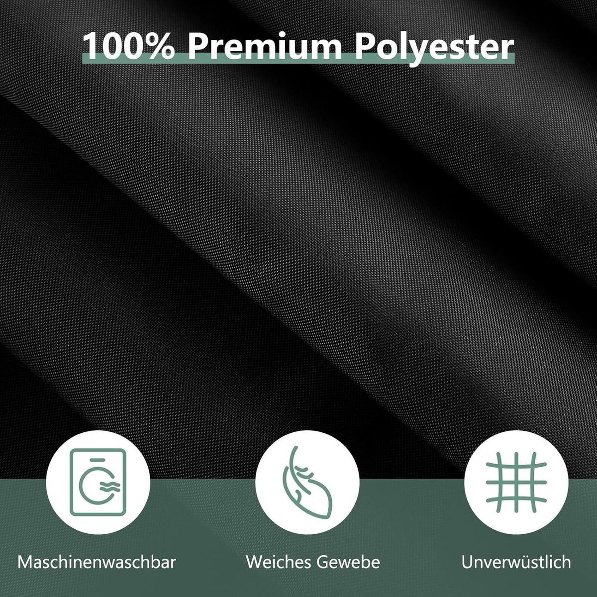 Duschvorhang Anti-Schimmel 120x200 cm Schwarz PVC Antibakteriell