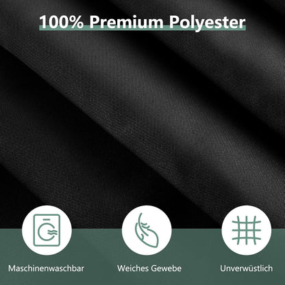 Duschvorhang Anti-schimmel 120x180 PVC Textil Schwarz