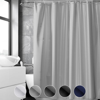 Duschvorhang Anti-schimmel PVC Textil 120x200cm Transparent 8 Haken