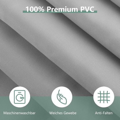 Duschvorhang Anti-schimmel PVC 180x200cm Wasserabweisend Grau