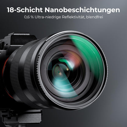 39MM K&F Concept Ultraviolett-Filter mit 18 Schichten