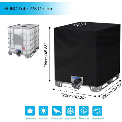IBC Tankabdeckung 1000L – Wasserdicht & Algenfrei