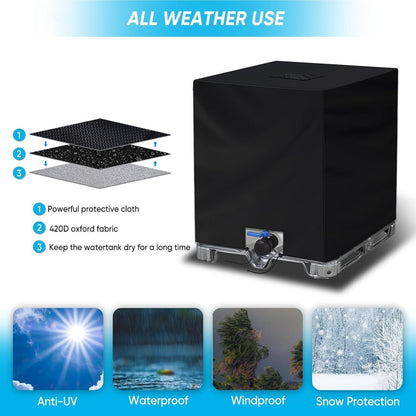 IBC Tankabdeckung 1000L – Wasserdicht & Algenfrei