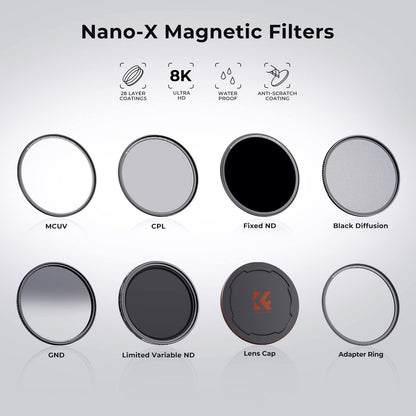 55MM Magnetischer MCUV Filter Ultraviolett-Filter mit Objektivdeckel