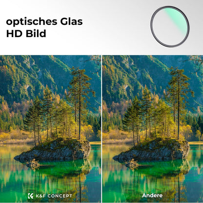 K&F Concept K-Serie 55MM Slim MCUV Pro UV-Filter UV 18 Schichten Nano-Beschichtung