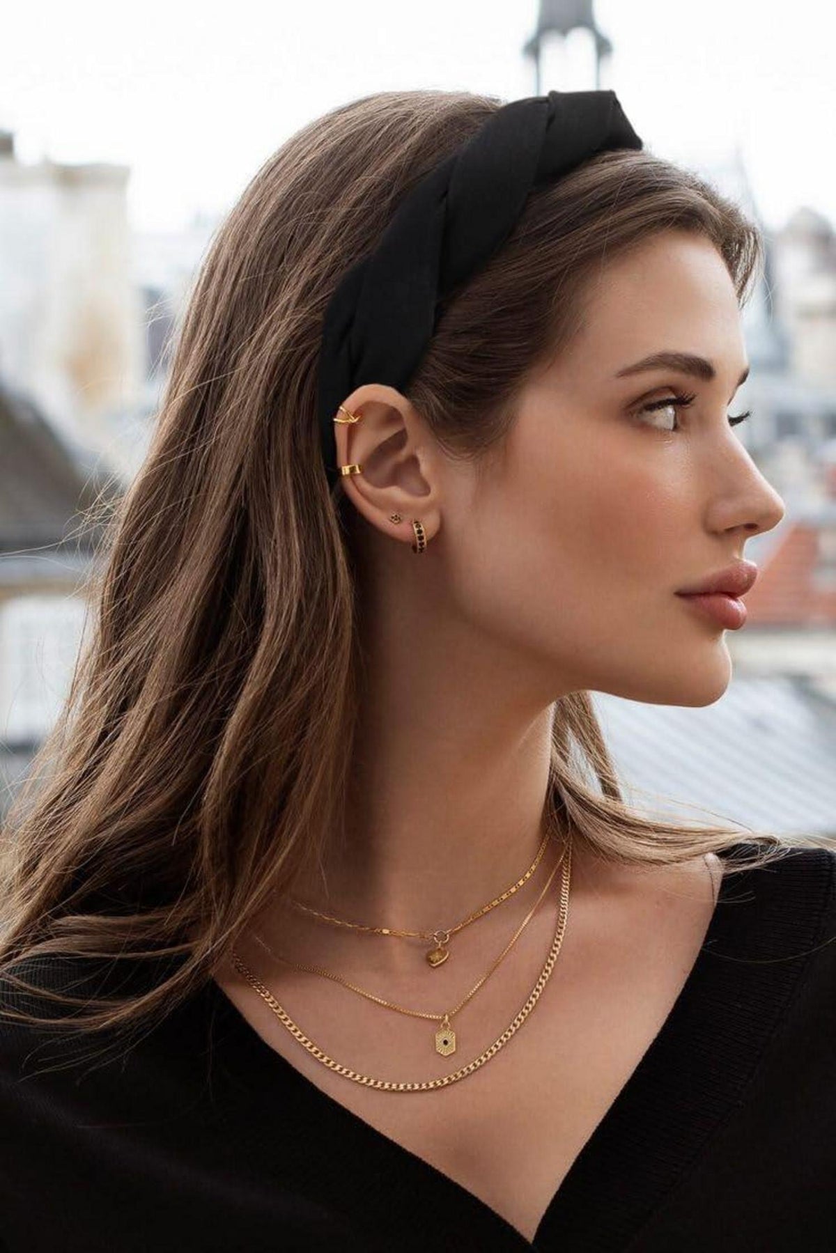 Geflochtenes Haarband Set 4 Stück Damen Mode Stirnbänder