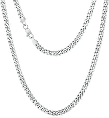 Edelstahl Panzerkette mit Diamantschliff 14K Gold Cuban Link Chain