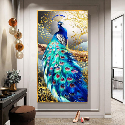 DIY Diamond Painting Pfau Groß XXL Set Full Drill 5D Malen
