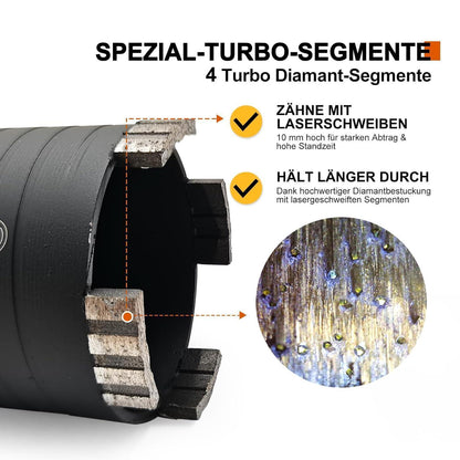 Diamant-Dosensenker 68mm mit Zentrierbohrer für Mauerwerk & Beton