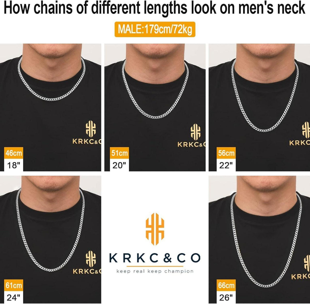Herren Panzerkette 6mm Edelstahl Diamantschliff Gold Cuban Chain