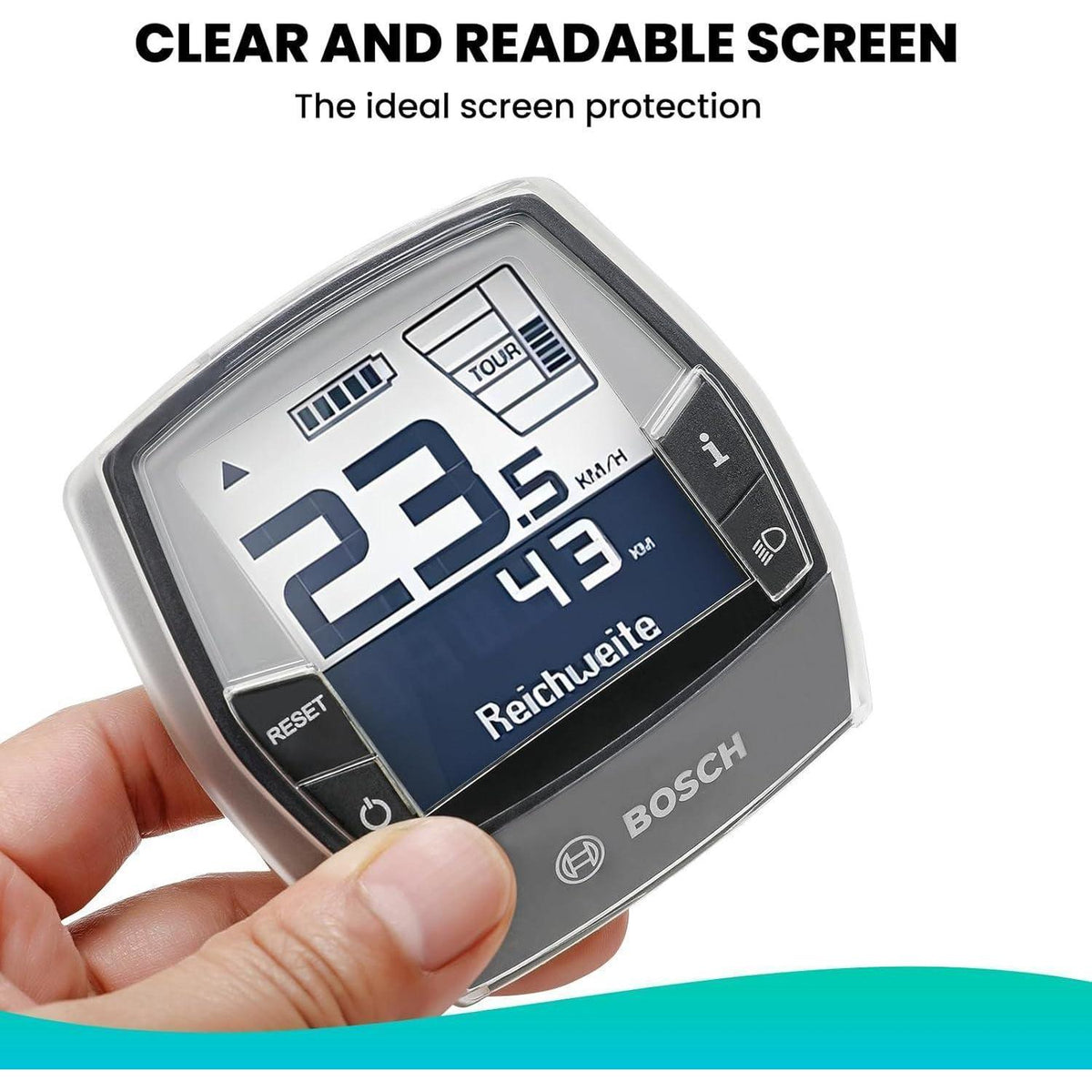 Displayschutz für Bosch Intuvia (2er Pack) - Transparent & Wasserdicht