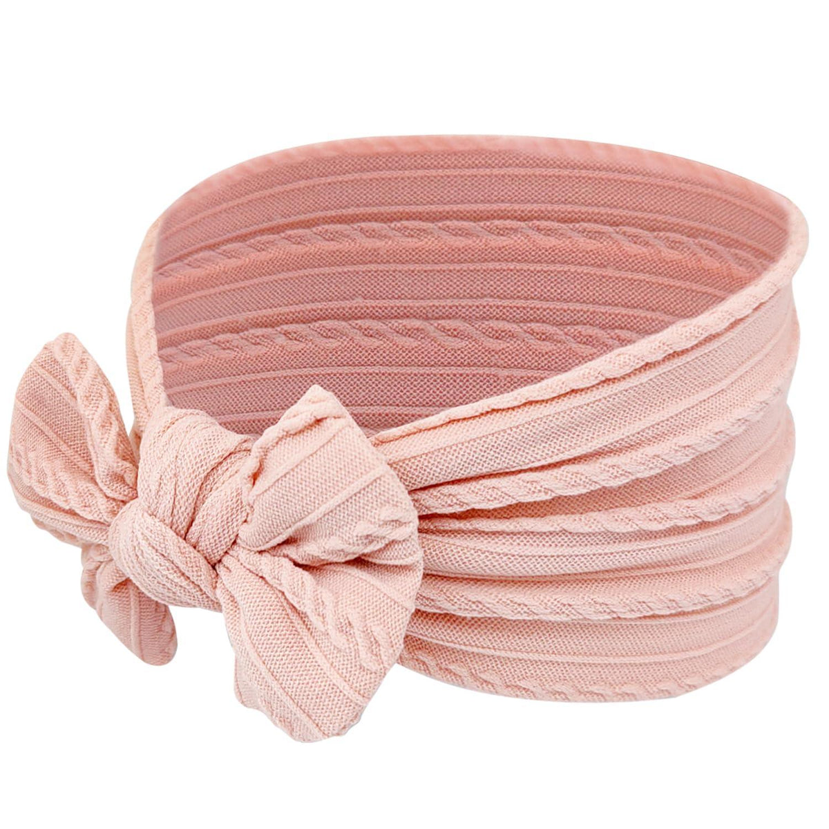 2er Set Baby Turban Stirnband elastisch Nylon Schleife Mädchen
