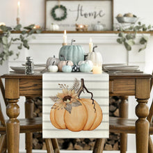 Artoid Mode Orange Streifen Kürbisse Sonnenblumen