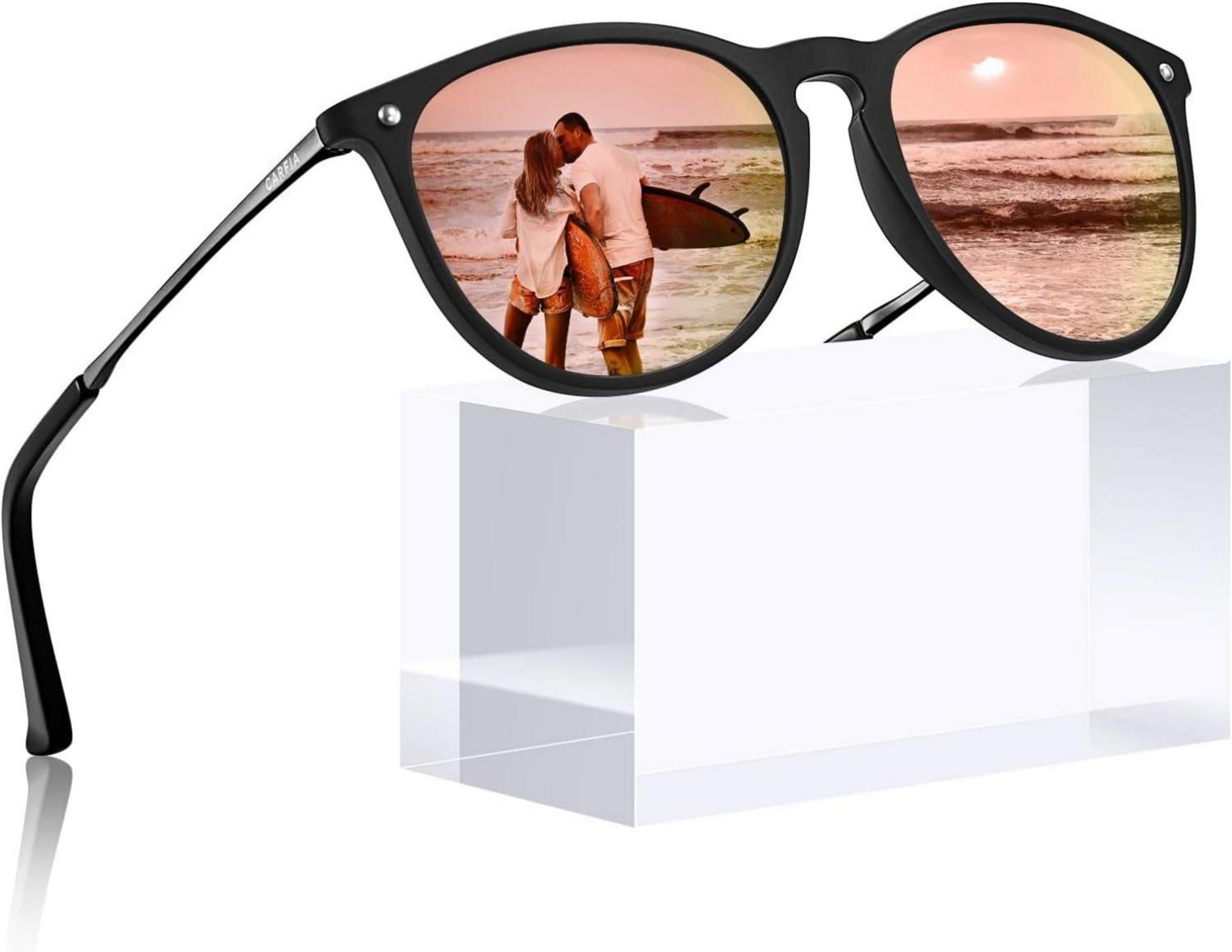 Polarisierte Vintage Sonnenbrille mit UV400 Schutz und Ultraleichtem
