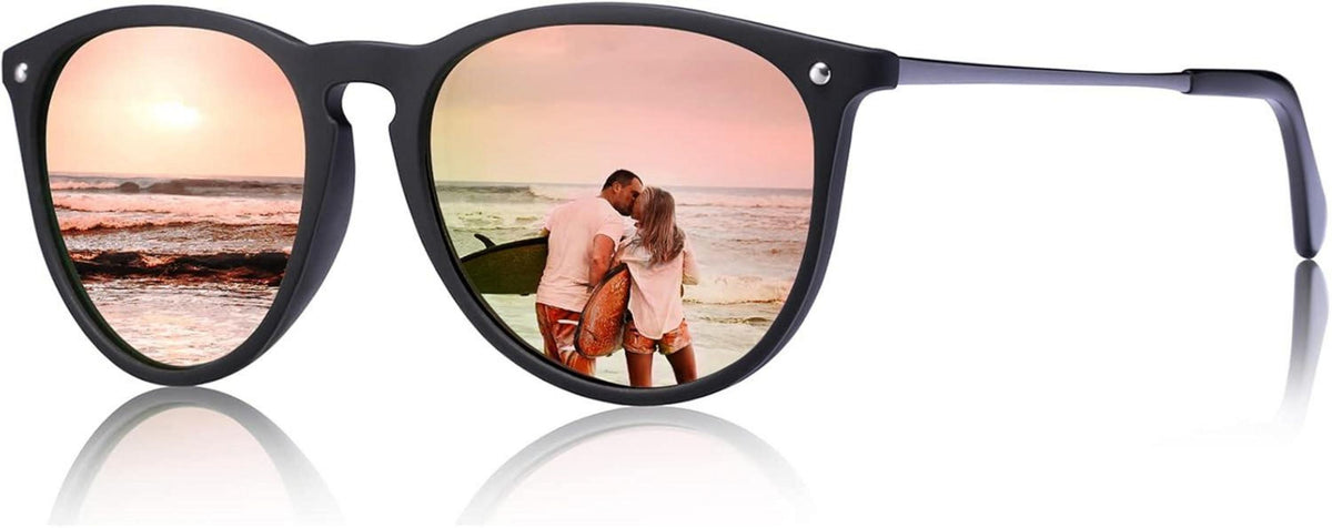 Polarisierte Vintage Sonnenbrille Damen Herren UV400 Schutz