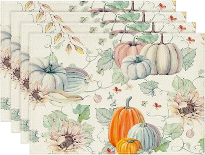 Artoid Aquarell Herbst Platzsets 4er Set 30x45cm SEO Optimiert