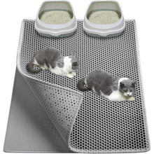 Garoopion Katzenklo Matte 90x76cm Wasserdichte Waben Design