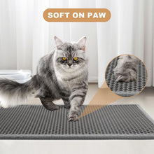 Garoopion Katzenklo Matte 90x76cm Wasserdichte Waben Design