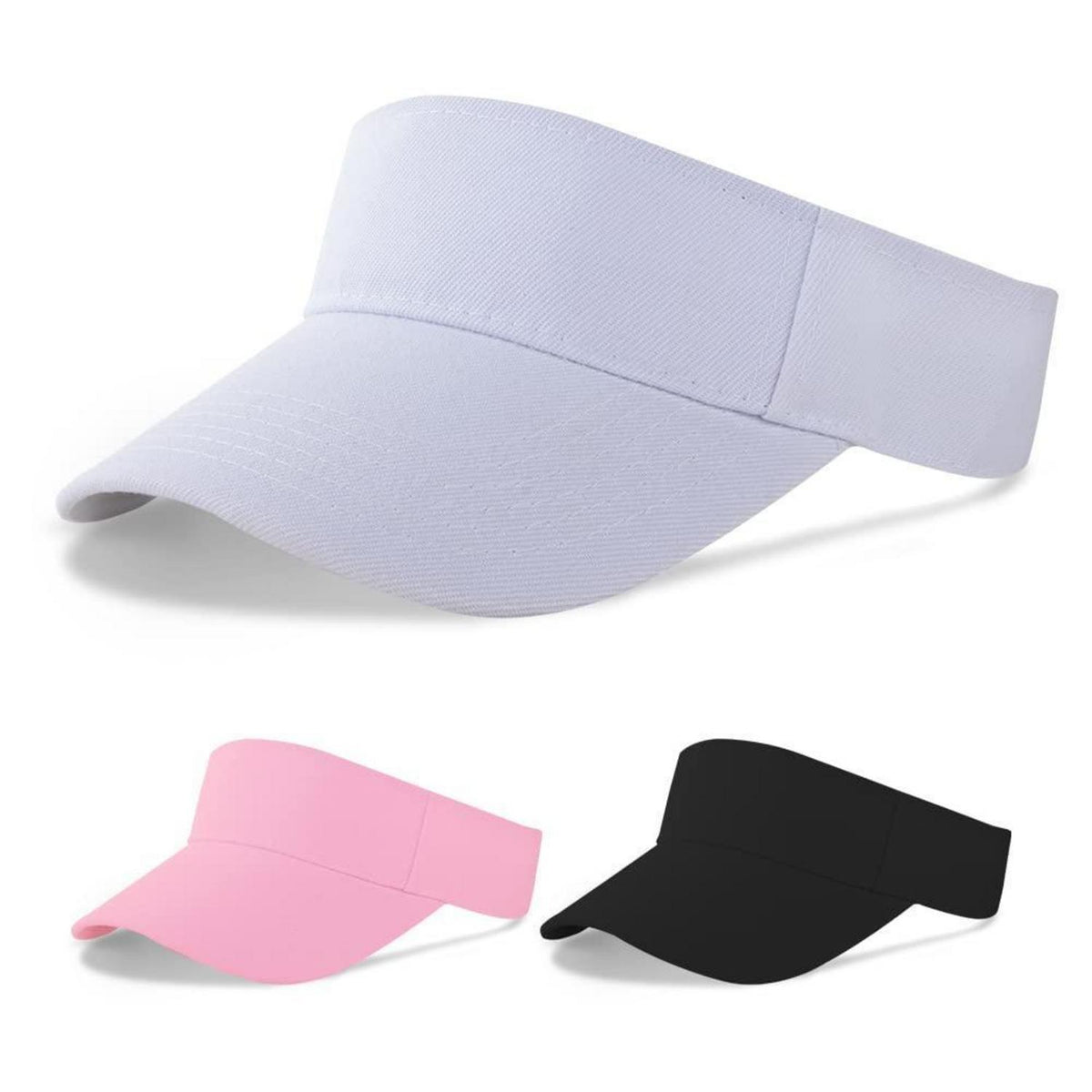 Visor Cap atmungsaktiv – Sportliche Sommerkappe für Damen & Herren (Weiß)